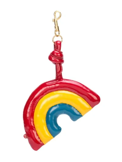 Shop Anya Hindmarch Rainbow Keychain - Multicolour