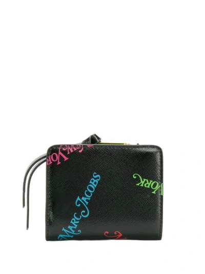 Shop Marc Jacobs X New York Magazine The Snapshot Mini Compact Wallet In Black