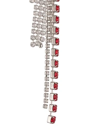 Shop Justine Clenquet Holly Single Earring In Red/palladium