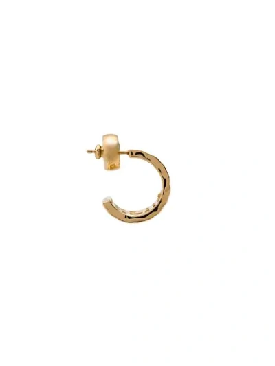 Shop Givenchy G-logo Hoop Earrings In 710 Gold