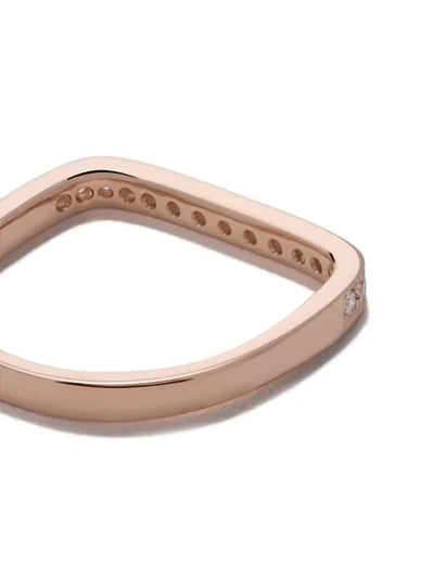 Shop As29 18kt Rose Gold Mini Charm Diamond Ring