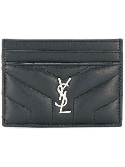 Shop Saint Laurent Loulou Cardholder In Black