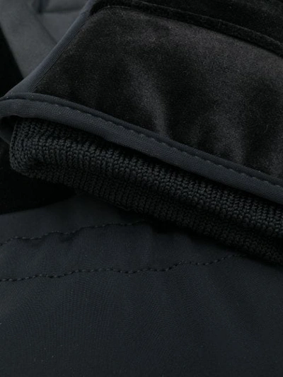 Shop Fendi Winter Logo Gloves In Black
