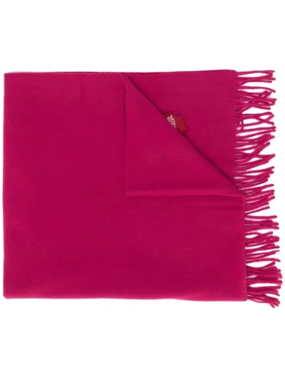 Shop Dsquared2 Maple Leaf Patch Scarf In Pink