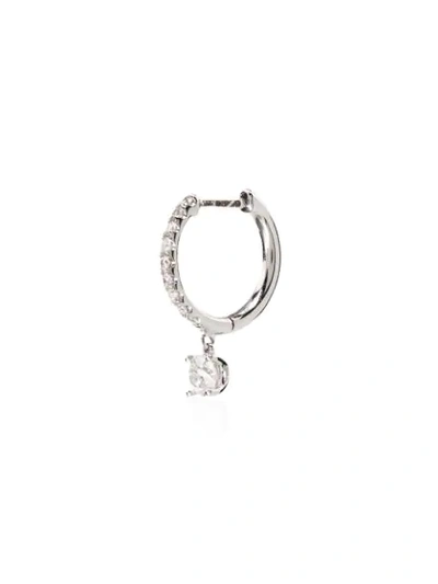 Shop Anita Ko 18kt White Gold Diamond Hoop Earring