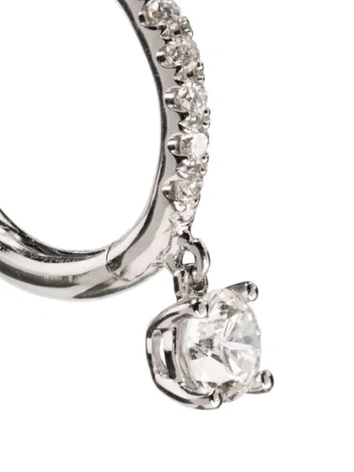 Anita Ko 18k White Gold Huggie Diamond Hoop Earring In White Gold