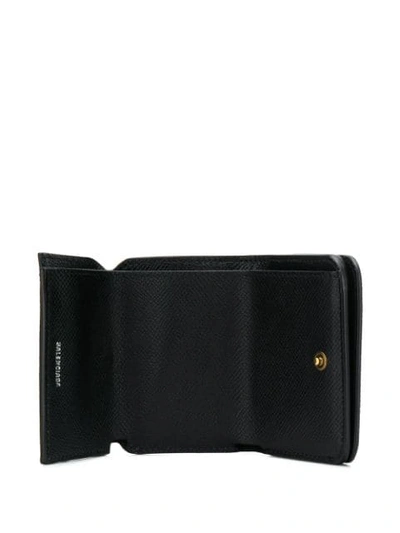 Shop Balenciaga Bb Mini Wallet In Black