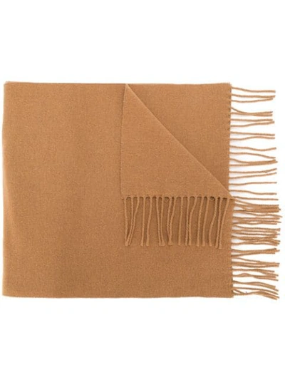 Shop Isabel Marant Oversized Fringed Scarf In Neutrals