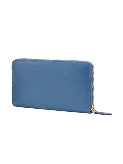 Shop Fendi Zip Around Wallet - Blue