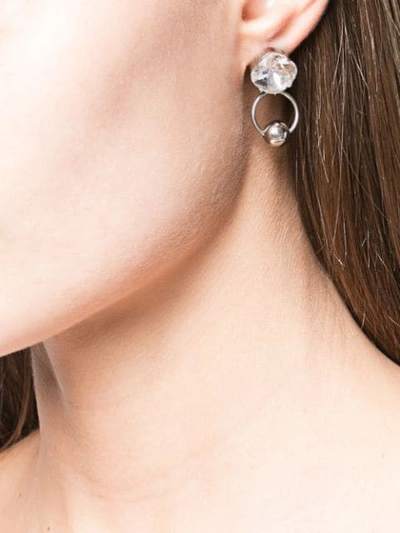 JUSTINE CLENQUET NANCY SINGLE EARRING - 银色