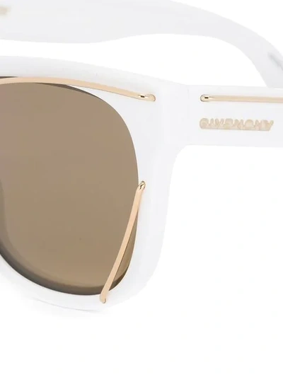 Shop Givenchy Wire Sunglasses In White