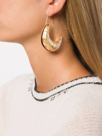 Shop Marni Tribe Earrings In Metallic