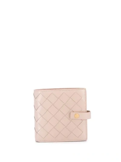 Shop Bottega Veneta Intrecciato Wallet In Neutrals