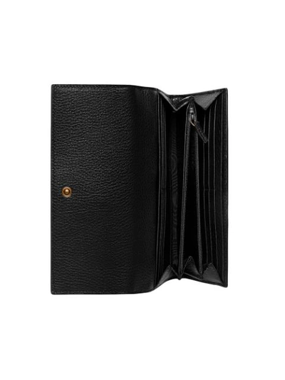 Shop Gucci Animalier Continental Wallet In Black