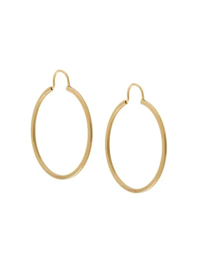 Shop Apc Hoop Earrings In Gold