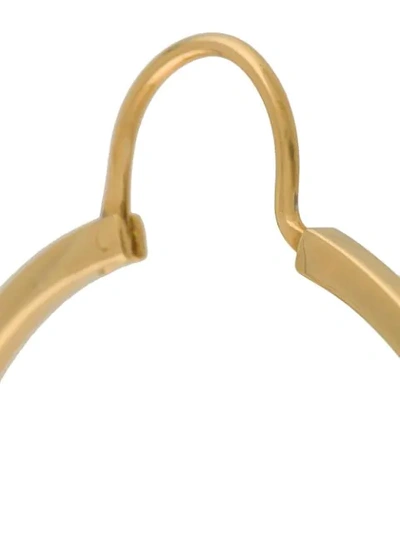 Shop Apc Hoop Earrings In Gold