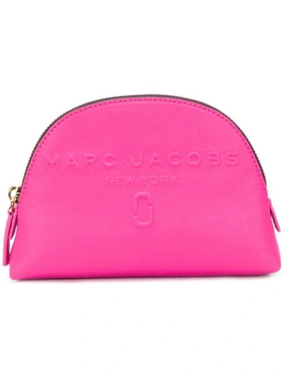 Shop Marc Jacobs Logo Make Up Bag In Pink