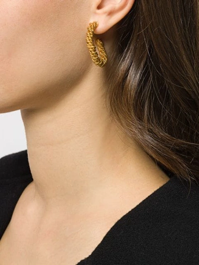 Shop Alighieri The Woven History Earrings In Gold