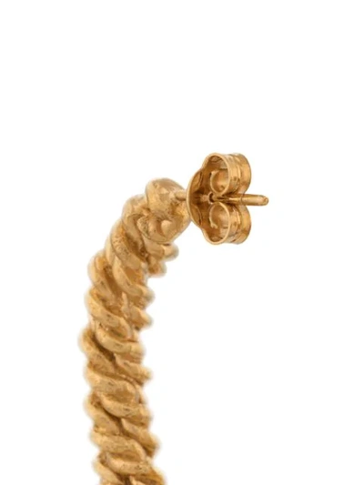 ALIGHIERI THE WOVEN HISTORY圈形耳环 - 金色