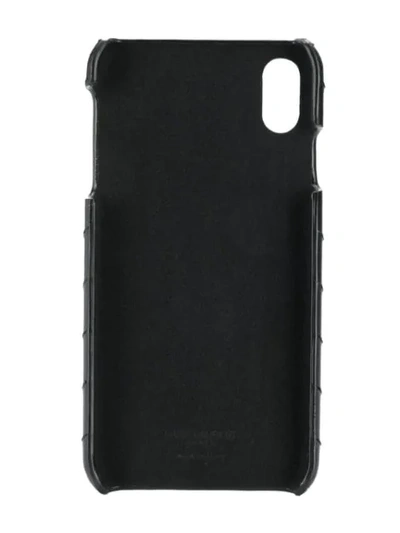 Shop Saint Laurent Iphone Xs Max Quilted Case In Black