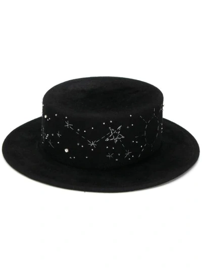 Shop Ruslan Baginskiy Stitch Stars Hat In Black