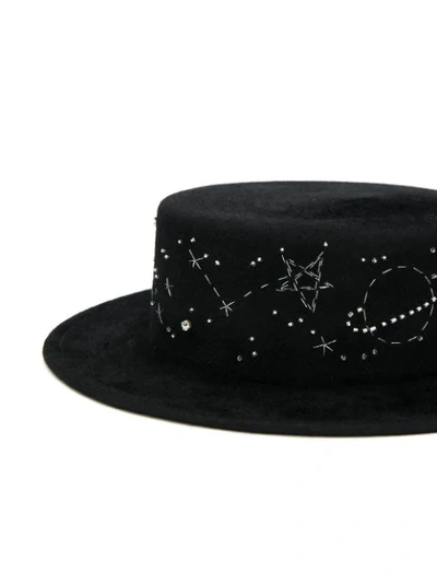 Shop Ruslan Baginskiy Stitch Stars Hat In Black