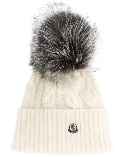 Shop Moncler Pom-pom Beanie Hat In 002