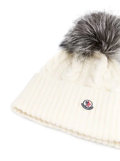 Shop Moncler Pom-pom Beanie Hat In 002