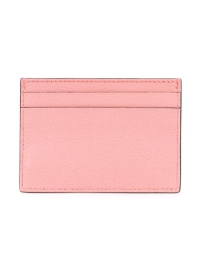 Shop Moschino Logo Plaque Cardholder - Pink