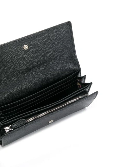 Shop Vivienne Westwood Logo Embellished Wallet In Black