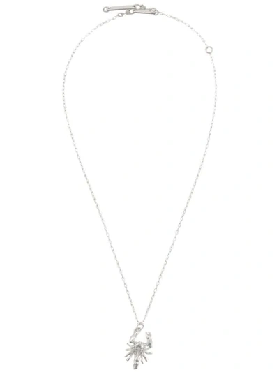 Shop Ambush Scorpion Pendant Necklace In Silver