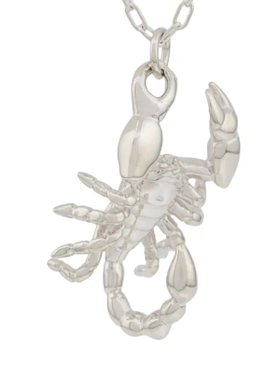Shop Ambush Scorpion Pendant Necklace In Silver