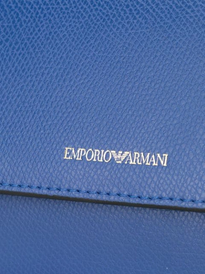 Shop Emporio Armani Portemonnaie Mit Logo In Blue