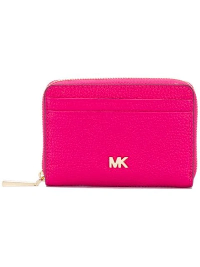 Shop Michael Michael Kors Zip Around Wallet In Pink