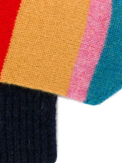 striped mittens