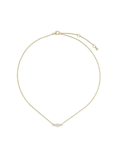 Shop Astley Clarke Mini Linia Rainbow Necklace In Gold