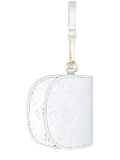 Shop Pinko Embossed Purse In Silver