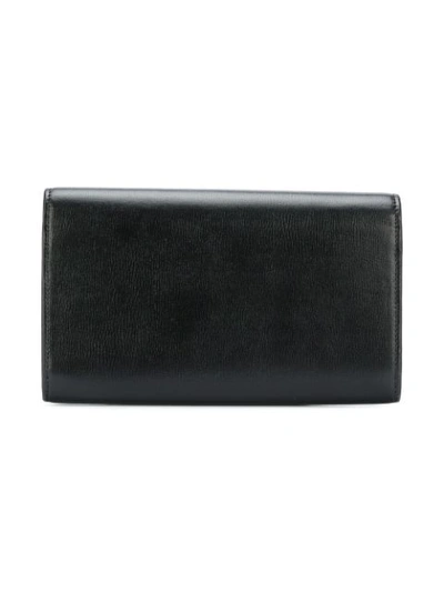 Shop Saint Laurent Bellechasse Flap Wallet - Black