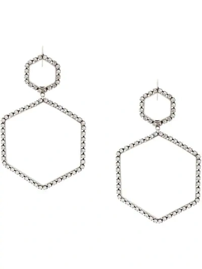 Shop Isabel Marant Boucle Oreille Earrings In Silver