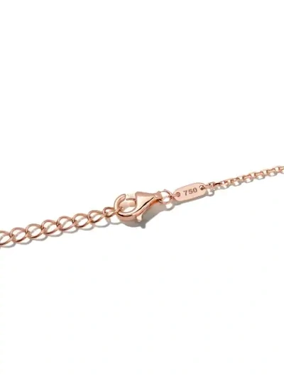 Shop As29 18kt Rose Gold Mini Charm Open Star Diamond Necklace