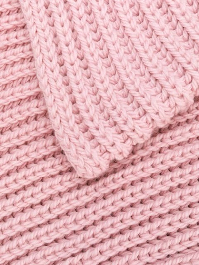 Shop I Love Mr Mittens Oversized Ribbed Knit Scarf - Pink