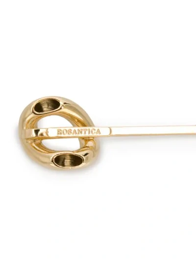 Shop Rosantica Embellished Hair Clip In Gold