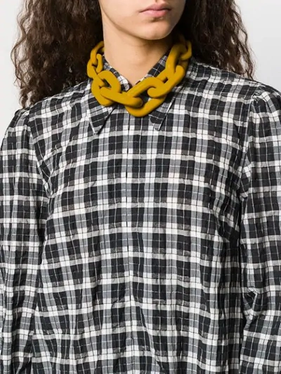 Shop Simon Miller Chunky Chain Choker In Yellow