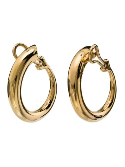 Shop Charlotte Chesnais Yellow Gold Monie Large Clip Earrings