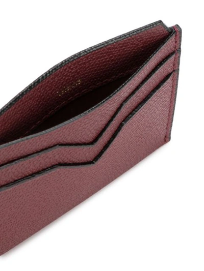 Shop Valextra Classic Cardholder In Red