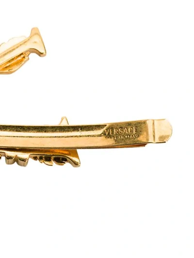 Shop Versace Barocco Hair Pin In Gold