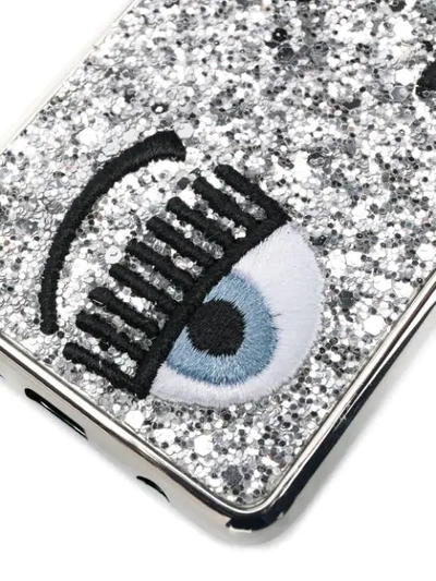 Shop Chiara Ferragni Flirting Samsung S10 Case In Silver