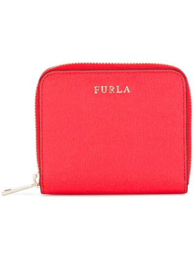 Shop Furla Zip Around Wallet - Red