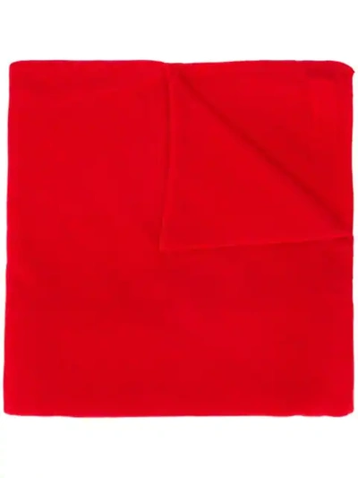 Shop Allude Fein Gestrickter Schal In Red