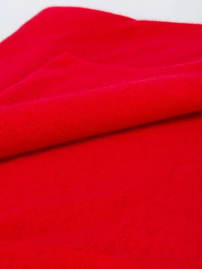 Shop Allude Fein Gestrickter Schal In Red